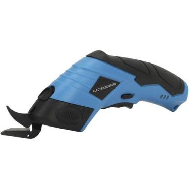 Imagem de Tesoura Eletrica Sem Fio Corta Pano Tecido Papel Papelao Diy Artesanat