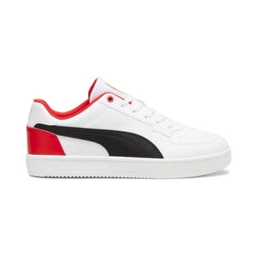 Imagem de PUMA Ferrari Caven 2.0 Tênis masculino, Branco/Preto/Rosso Corsa, 40 BR