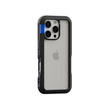 Imagem de PLES Capa para iPhone 16 Pro, ARCHE preto fosco, não amarela, antiimpressões digitais, capa de proteção à prova de choque, antiarranhões (preta, iPhone16 pro)