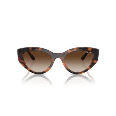 Imagem de Óculos de Sol Vogue Eyewear 0VO5566S W65613 Tam 52 / Havana Marrom - Lentes Marrom