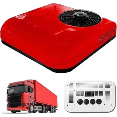 Imagem de Ar Condicionado De Telhado Rv - Ar Condicionado De Estacionamento 12v / 24v Para Minivans, Ar Condicionado De Campista Para Veículo De Caminhão Rv Bus, Red24v