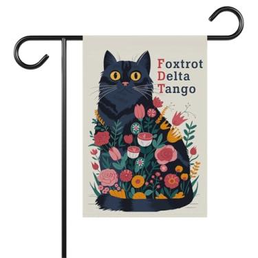 Imagem de Foxtrot Delta Tango Garden Flag - Subtle Anti Trum*P - Ftd Bandeira de jardim político - Presente de inauguração de casa ou feriado - Anti Maga - Ideia de decoração ao ar livre e terraços de jardim