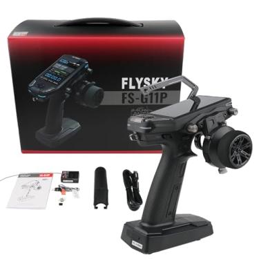 Imagem de Authticar FS-G11P Flysky Transmitter, 2.4GHz 11CH Transmitter with FS-R11P Receiver Combo, IPS Display, Colorful Lighting Control, Ultra-Low Energy Consumption Suitable for ANT Models RC Toys