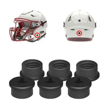 Imagem de BESULEN 6 peças de parafusos de válvula de bexiga, tampa de válvula de capacete resistente a impactos M10 com chave de fenda, acessórios de substituição de tampas de retenção anti-greve, compatível