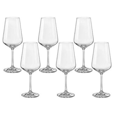 Imagem de Taça de Cristal Bohemia Para Vinho 350 ml Sandra 6 Peças - Bohemia Cry