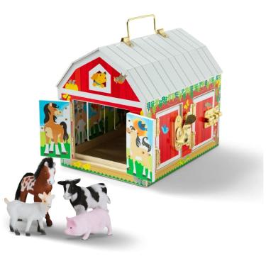Imagem de Brinquedo Sensorial Infantil, Tema Celeiro Fazenda com Travas e Animais para Crianças Acima de 3 Anos, Melissa & Doug
