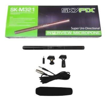 Imagem de Microfone Com Fio Shotgun Super Unidirecional SK-M321 - SKYPIX