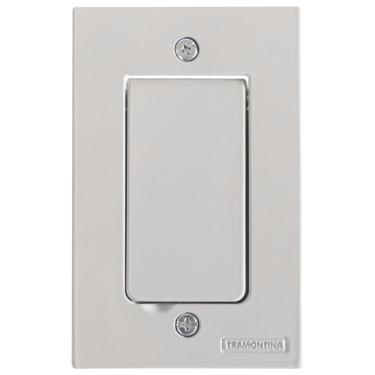 Imagem de Tampa Passa Fio 4x2 Para Piso Tramontina Cinza