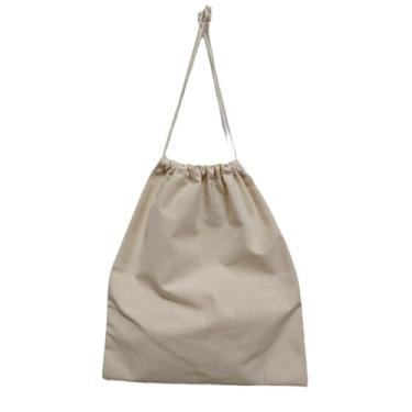 Imagem de Bolsa de armazenamento premium para pendurar – Organizador de algodão com zíper duplo reforçado para parede, armário, carro e viagem – Organizador multiuso de 29 x 35 cm (frutas, mantimentos, artigos