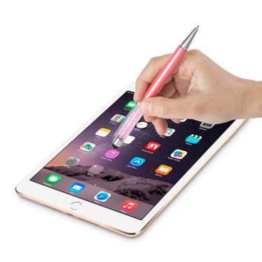 Imagem de Canetas Stylus para telas sensíveis ao toque, caneta Stylus premium para escrita e uso em tablet (rosa claro)