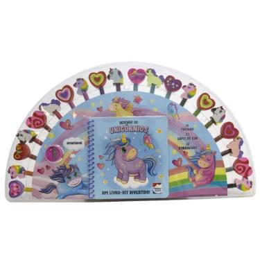 Imagem de Um Livro-Kit Divertido! Desenhe Os Unicornios