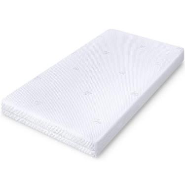 Imagem de Colchão de Chiqueirinho para Bebe com Capa protetor Impermeável em Mal