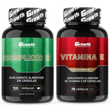 Imagem de Complexo B 120 Caps + Vitamina E 75 Caps Growth Supplements