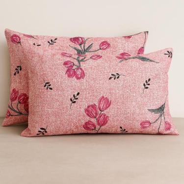 Imagem de 2 Fronhas Avulsas Para Travesseiro Malha Estampada 100% Algodão Toque 
