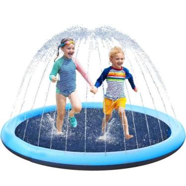 Imagem de Piscina Redonda Com Chafariz Jato DÁgua Para Infantil Crianças e Anima