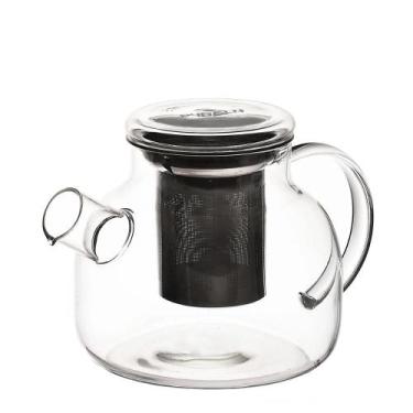 Imagem de Bule de Vidro Borossilicato com Infusor para Chá Térmico Quente Frio Á