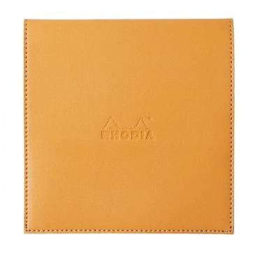 Imagem de Bloco Notas Rhodia Boutique 14,5X14,5Cm Capa Couro Laranja