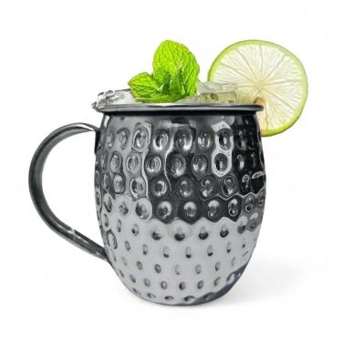 Imagem de Caneca Moscow Mule Martelada Drink Premium 580Ml Inox