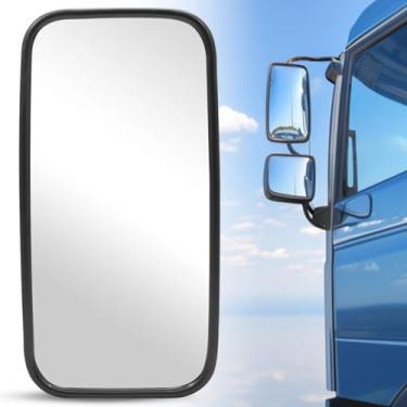 Imagem de Espelho de trator, espelhos retrovisores laterais do trator - Espelhos de empilhadeira de vidro convexo grande angular para escavadeira, caminhão basculante, carregador, arado, barco, carregador