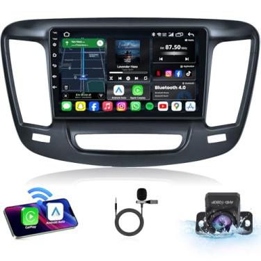 Imagem de Rádio de carro para Chrysler 200 2015-2017: atualização de 9 polegadas 5G WiFi 1280 * 800 unidade de cabeça estéreo com tela sensível ao toque sem fio Carplay Android Auto Bluetooth5.0 GPS FM SWC