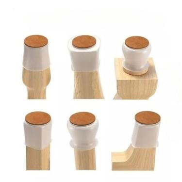 Imagem de Protetor Pe de Cadeira, Kit 16 Peças Protetor para O Pé Da Cadeira Mesa de Silicone, com 3,5 A 4,5cm de Diâmetro(REDONDO 3,5 CM)