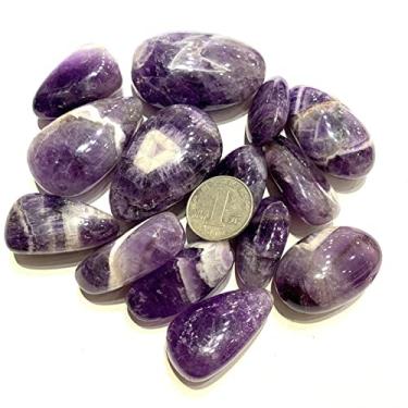 Imagem de ASPROD 100 g Pedra Ametista Natural Ametista Cascalho Cristal de Rocha Quartzo Pedra Preciosa Bruta Decoração de Jardim Pedras Primárias e Minerais