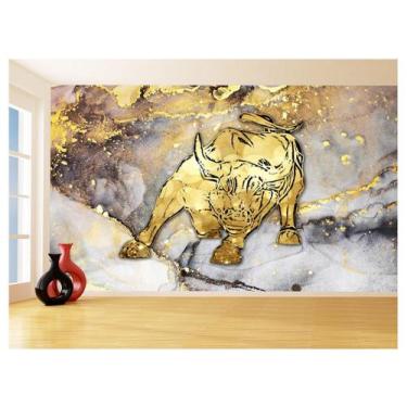 Imagem de Papel De Parede 3D Animais Pop Art Touro Bull 3,5M Pxa172 - Você Decor