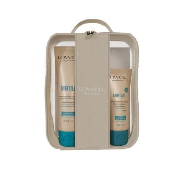 Imagem de Kit lowell mirtilo shampoo, cond, leave-in + nécessaire