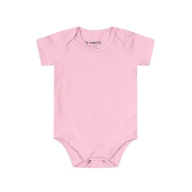 Imagem de Body bebê unissex em cotton Brandili-Rosa