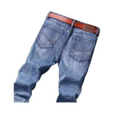 Imagem de Calças Jeans Masculinas Casuais De Negócios Com Stretch Para Primavera