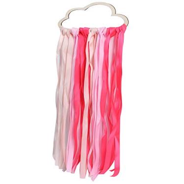 Imagem de Ainoli suporte de pino de cabelo infantil, clipes de cabelo, cinto de armazenamento, suporte de suspensão, organizador de acessórios (Rosa)