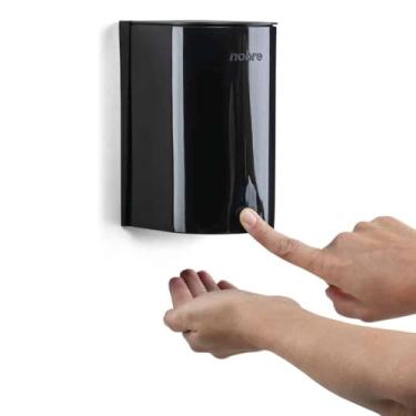 Imagem de Mini Dispenser 500ml – Nobre Preto para Sabonete Espuma, Moderno e Prático