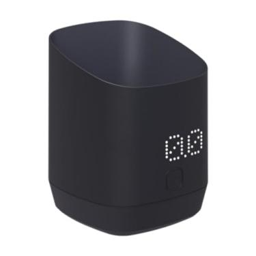 Imagem de predolo Balança eletrônica portátil para dosagem de grãos de café expresso, carregamento tipo C, com visor LED e bandeja dosadora para pó de café.