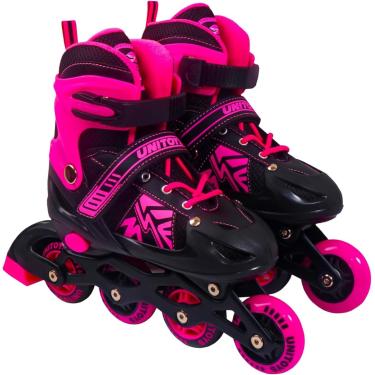 Imagem de Patins Inline Ajustável Do 34 ao 37 Rosa - Unitoys 2646