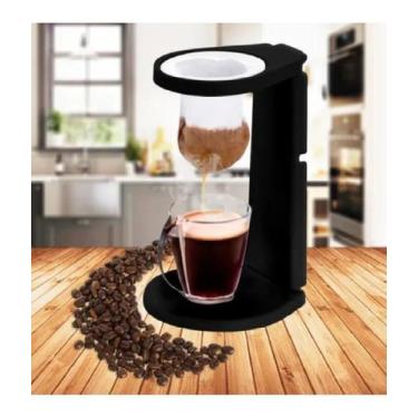 Imagem de Kit Coado Filtro Passador Pano + Suporte Expresso de Café Copo Individ