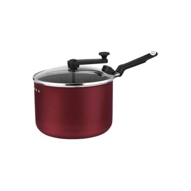 Imagem de Alegrete Pipoqueira Polida Vitória, Alumínio, 3,5 Litros, 22cm Diâmetro, com Manopla Giratória, Cabo Anatômico