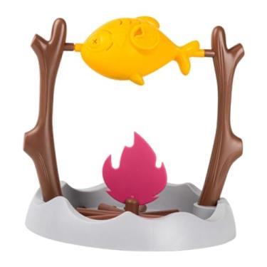 Imagem de predolo Alimentador lento para gatos com peixe grelhado, brinquedo giratório prático para animais de estimação, dispensador portátil de petiscos, brinquedo