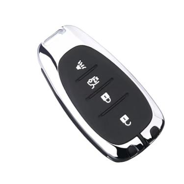 Imagem de 2020 Liga De Silicone Caso Capa Chave Do Carro Compatível com Chevrolet Malibu Equinox Cruze Camaro 2016 2017 2018 2019 Acessórios(Silver Key A Shell)