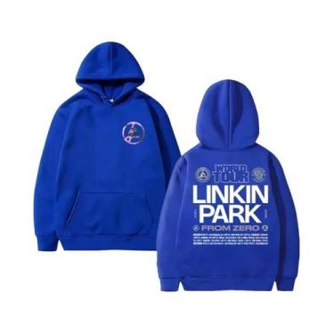 Imagem de Moletom Masculino Estilo Harajuku Linkin Park World Tour Outono Invern