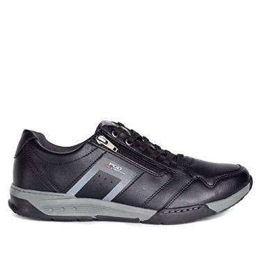 Imagem de Sapatênis Masculino Pegada PGD Microfibra Preto - 41