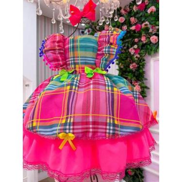 Imagem de Vestido Junino Infantil Luxo Quermesse do Encanto - Festa Junina - no-