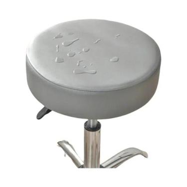 Imagem de Capa Protetora Redonda Impermeável De Couro PU Para Banqueta De Bar E 