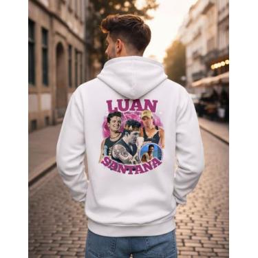 Imagem de Casaco De Frio Luan Santana blusa sertaneja Branco - NoBrand, Branco, 