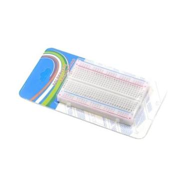 Imagem de Placa De Teste Mini Protoboard Sem Solda Com 400 Pontos De Conexão E 6