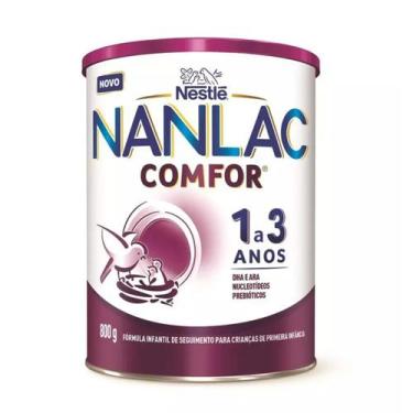 Imagem de Formula Infantil Nanlac Comfor 1 a 3 800g - Nestlé, 800g, Leite