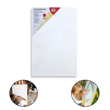 Imagem de Tela De Pintura Fina 20x30 100% Algodão Pronta Qualidade