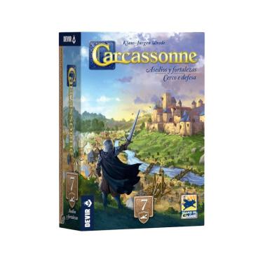 Imagem de Carcassonne Exp 7 - Cerco e Defesa Nova Edição Expansão de Jogo de Tabuleiro Devir