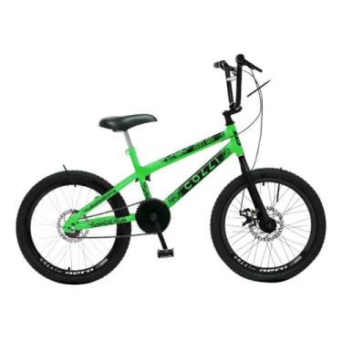 Imagem de Bicicleta infantil colli skill boy aro 20 com freio a disco verde neon