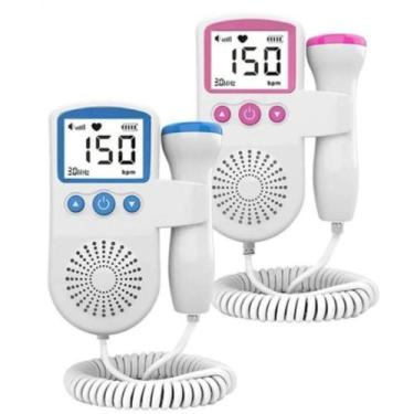 Imagem de Fetal Portátil com Som Nítido 3MHz e Tela LCD Iluminada para Monitoram