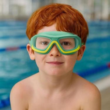 Imagem de Óculos de natação criança-infantil silicone - paidi d, Amarelo, Verde